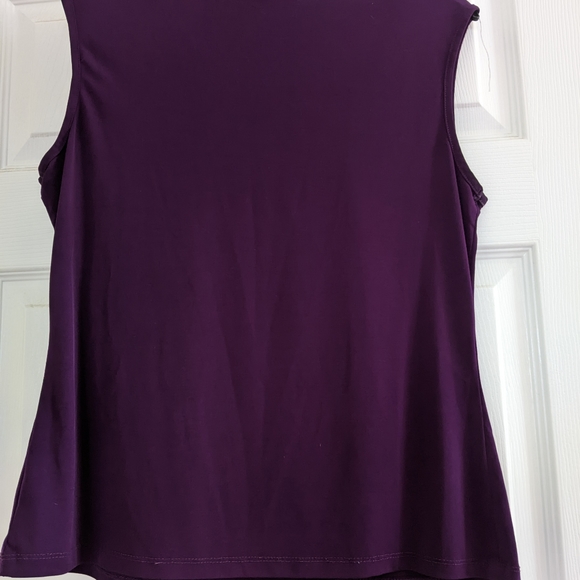 Mandy Evans purple sleeveless blouse lightweight - Picture 2 of 5